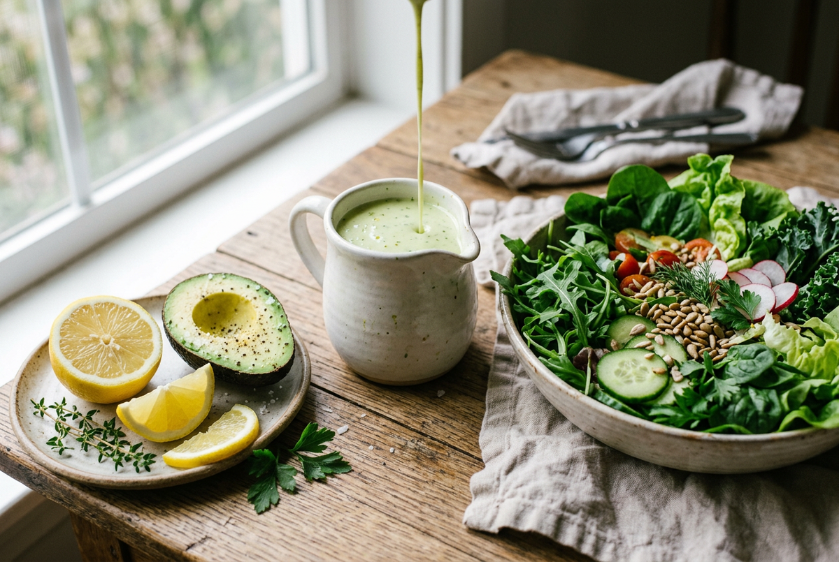 The Healing Kitchen: Simple Avocado Dressing