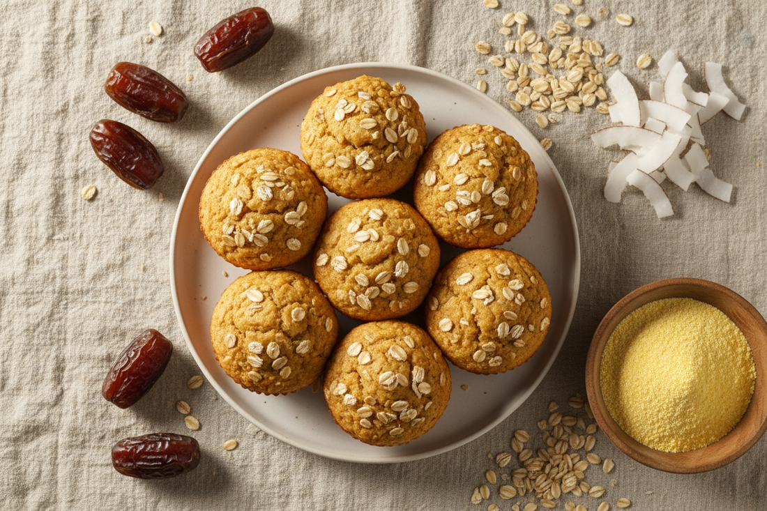 Chickpea Cornmeal Muffins: A Naturally Sweet, Gluten-Free Snack — Yields 20