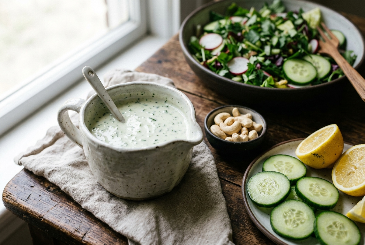 The Healing Kitchen: Creamy Cucumber Dressing
