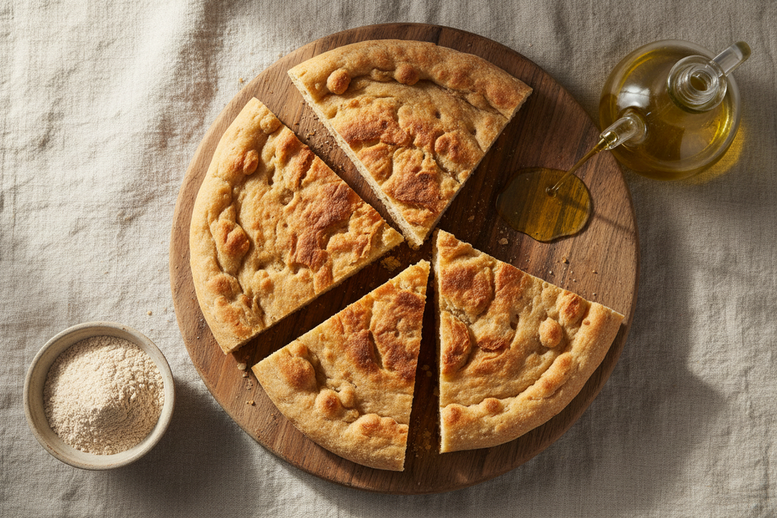Unleavened Bread: An Ancient, Wholesome Wheat Loaf with Avocado Oil — Serves 12