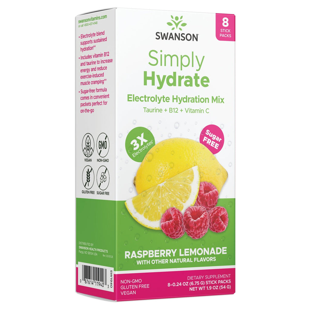 Simply Hydrate Electrolyte Hydration Mix - Raspberry Lemonade