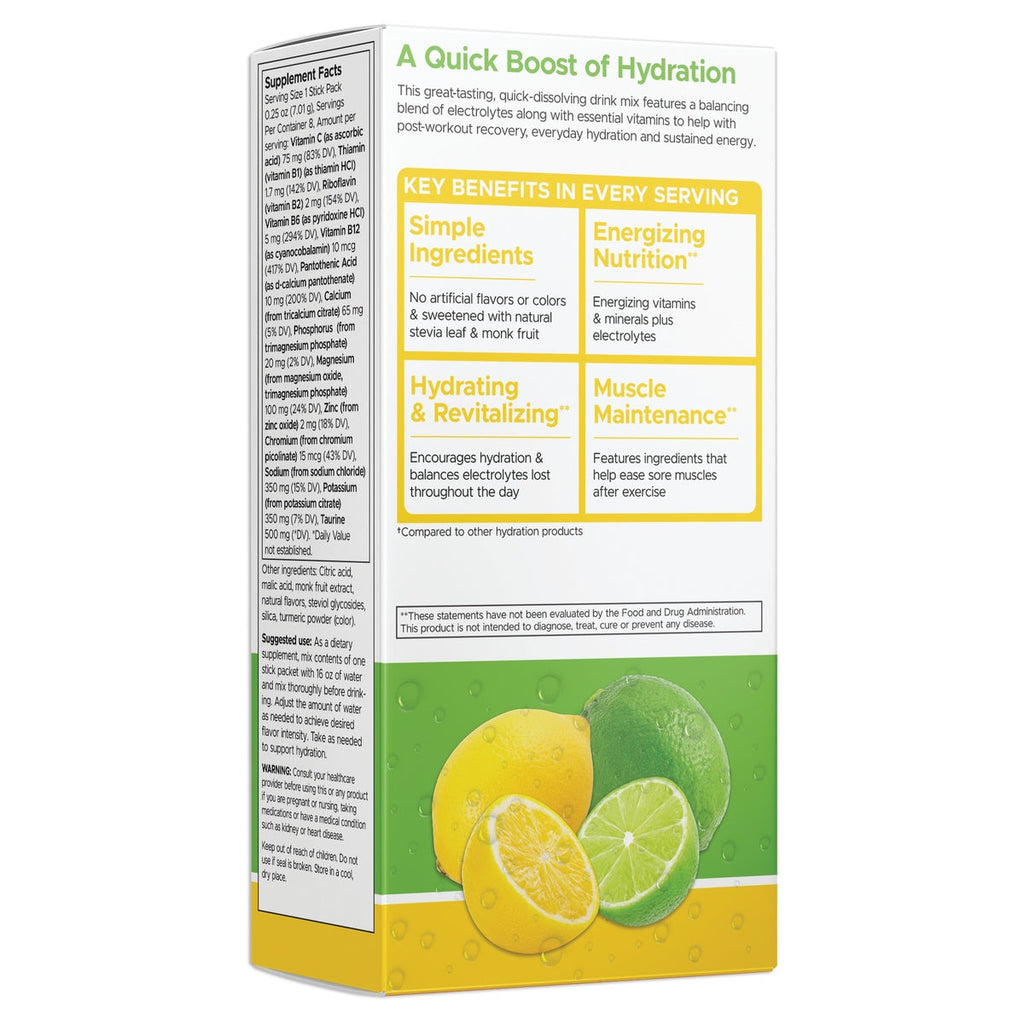 Simply Hydrate Electrolyte Hydration Mix - Lemon-Lime