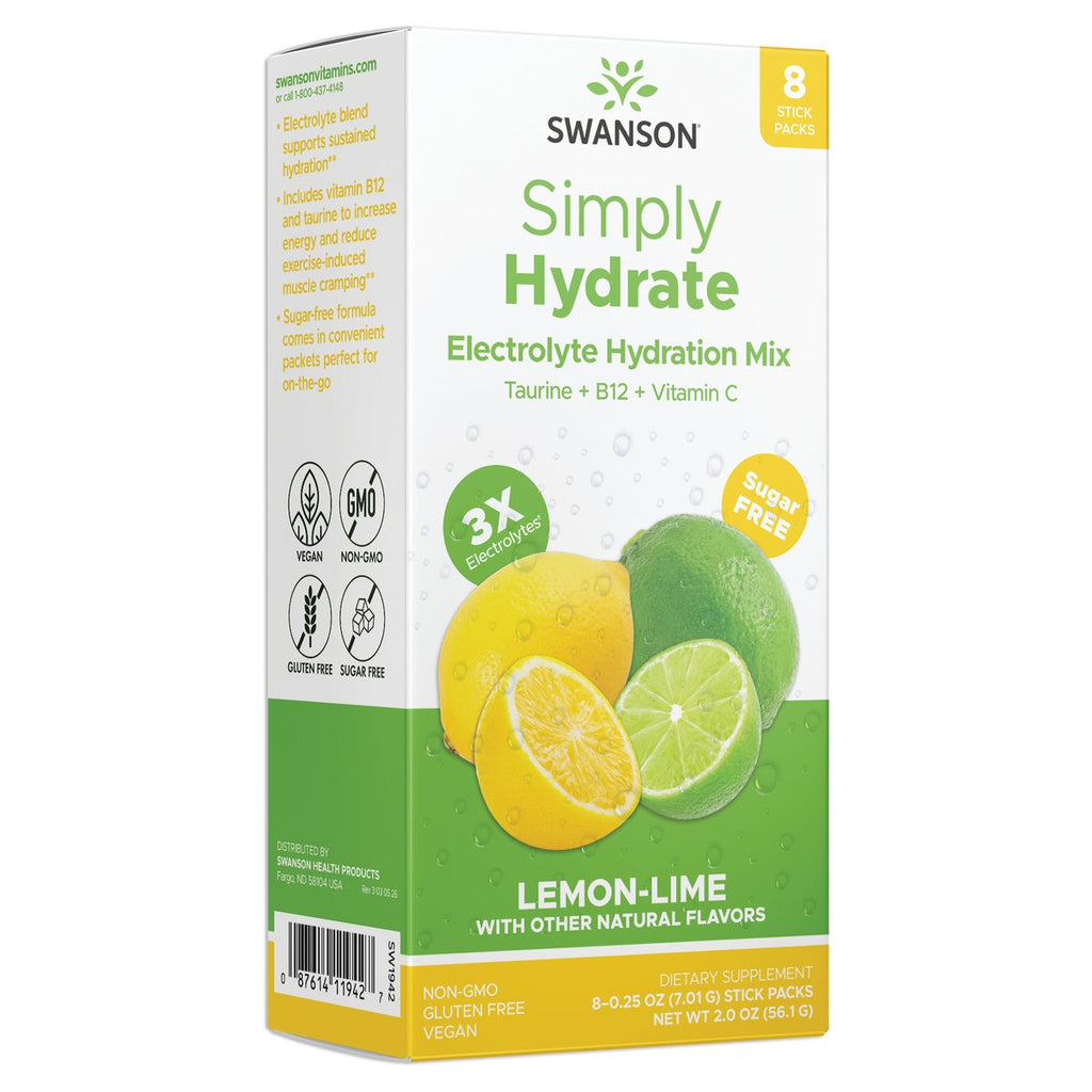 Simply Hydrate Electrolyte Hydration Mix - Lemon-Lime