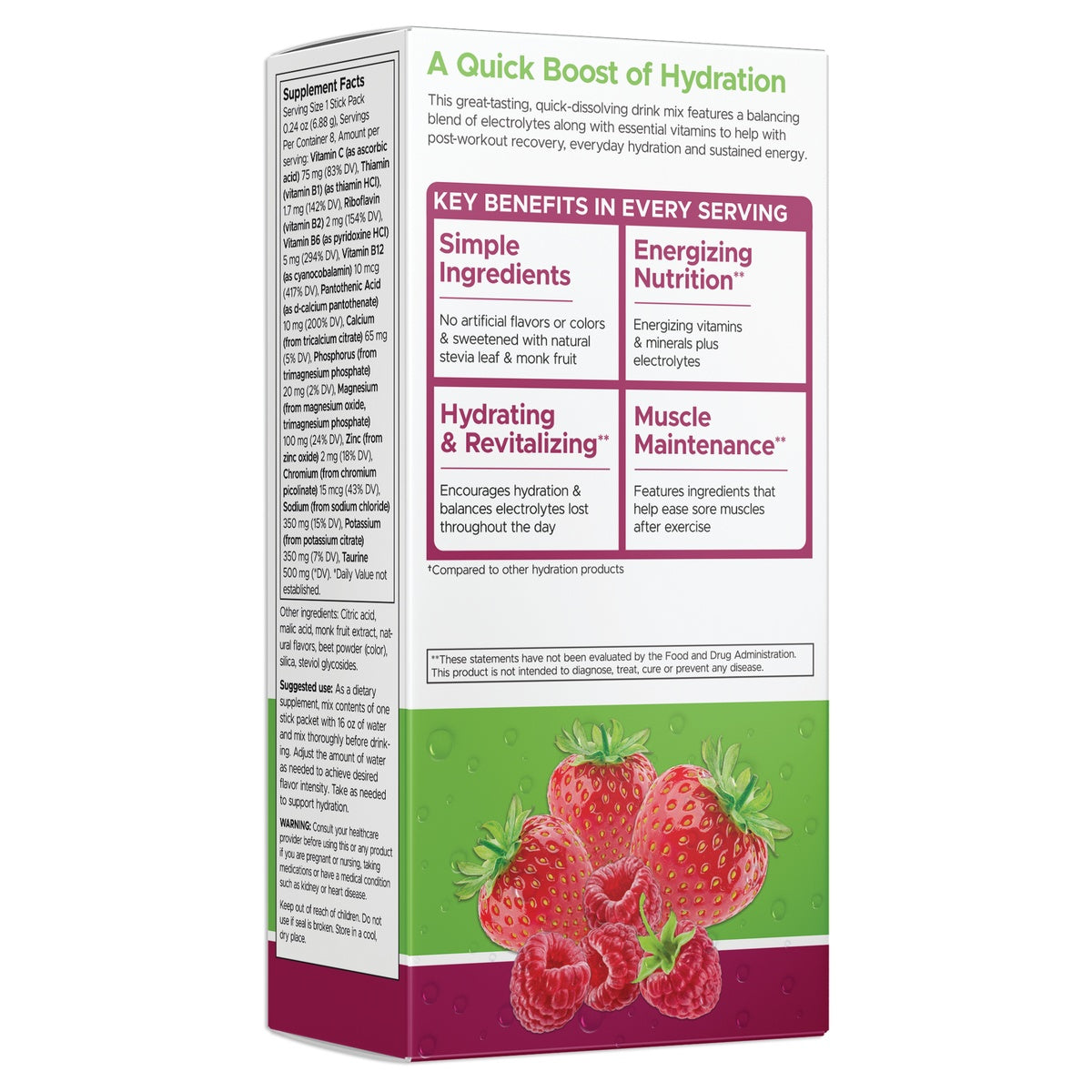 Simply Hydrate Electrolyte Hydration Mix - Berry Blast
