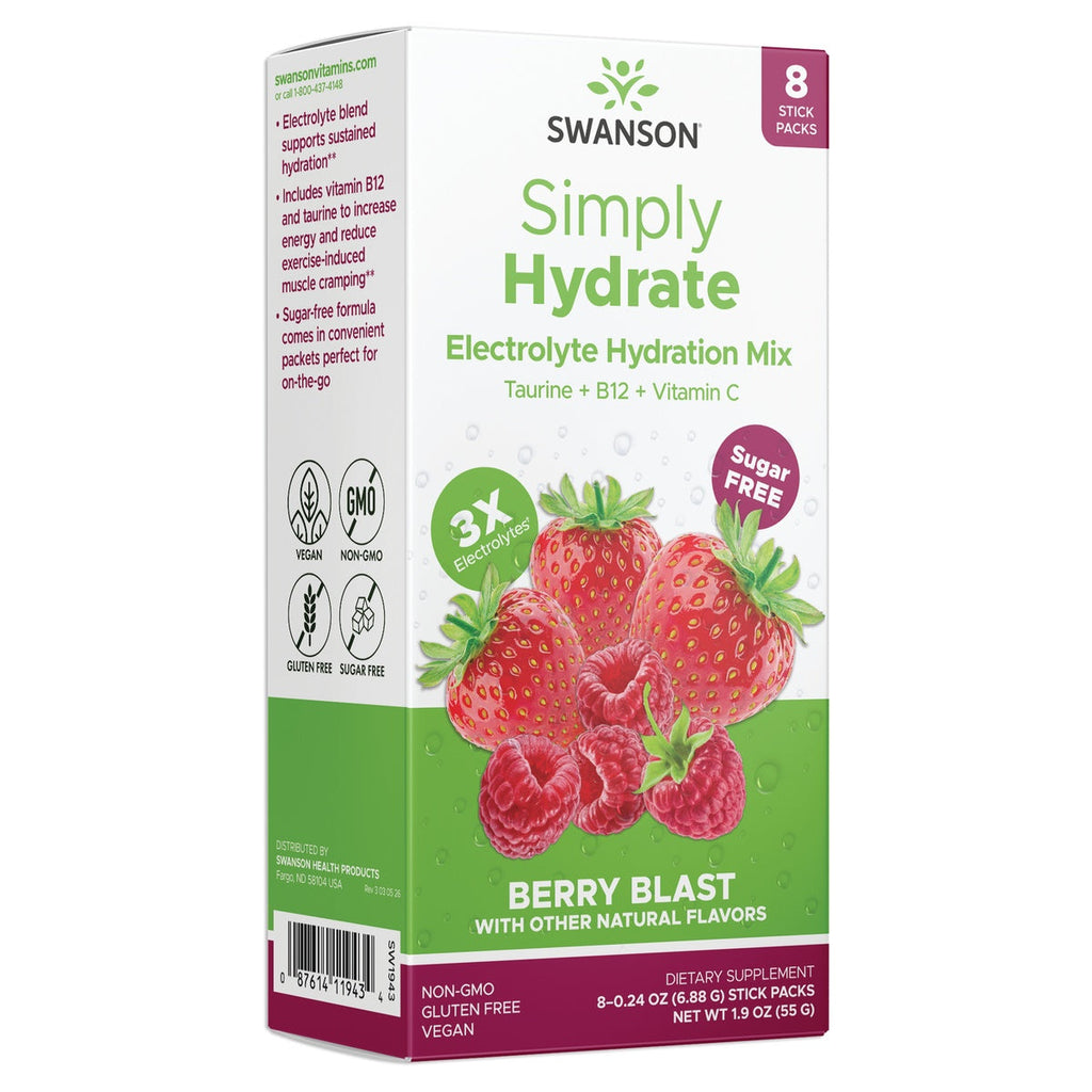Simply Hydrate Electrolyte Hydration Mix - Berry Blast