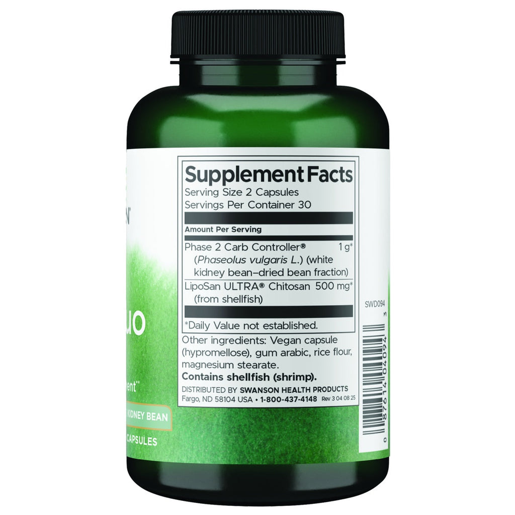 Diet Duo - Features Chitosan and White Kidney Bean