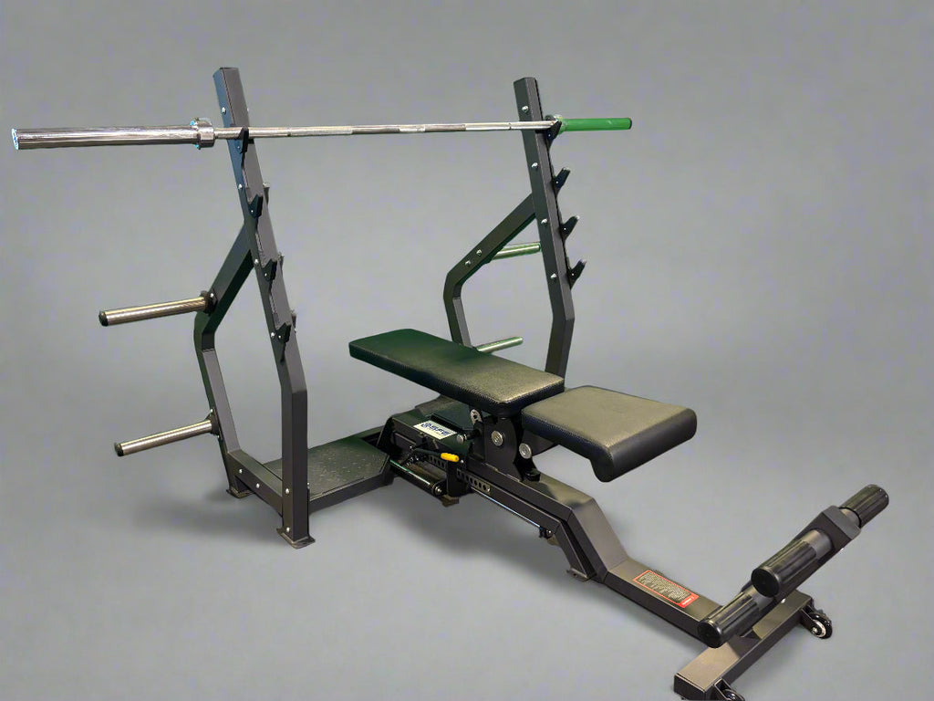 Fully Adjustable Olympic Bench Press, Full Incline & Decline (New)