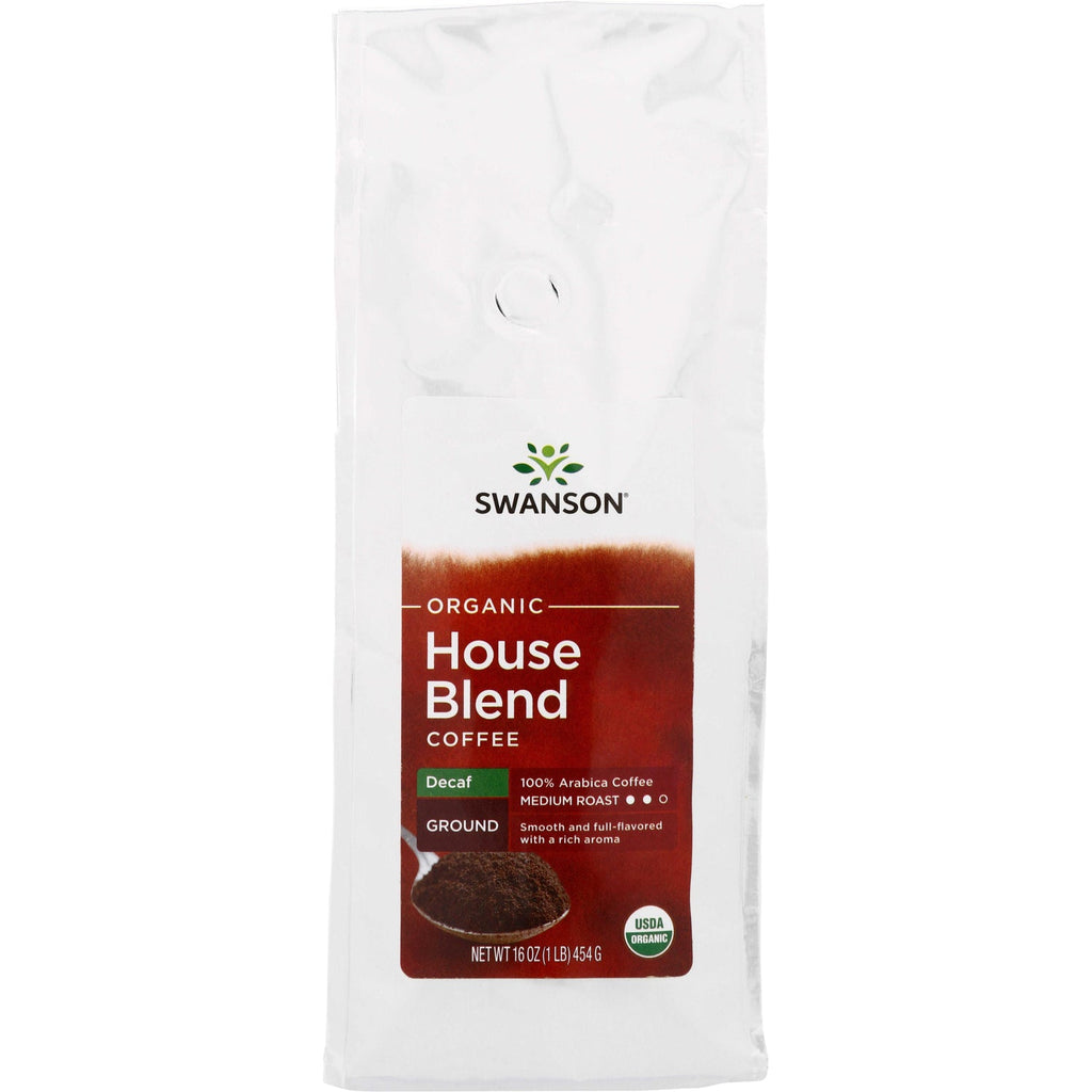 Organic House Blend Decaf Ground Coffee - Medium Roast