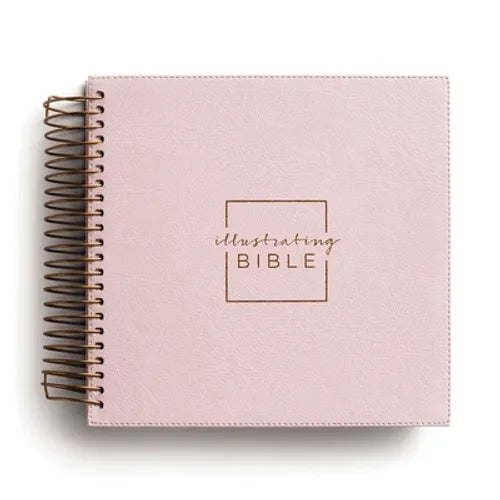 Illustrating Bible Niv: Spiral Bound Bible Journal, Pink