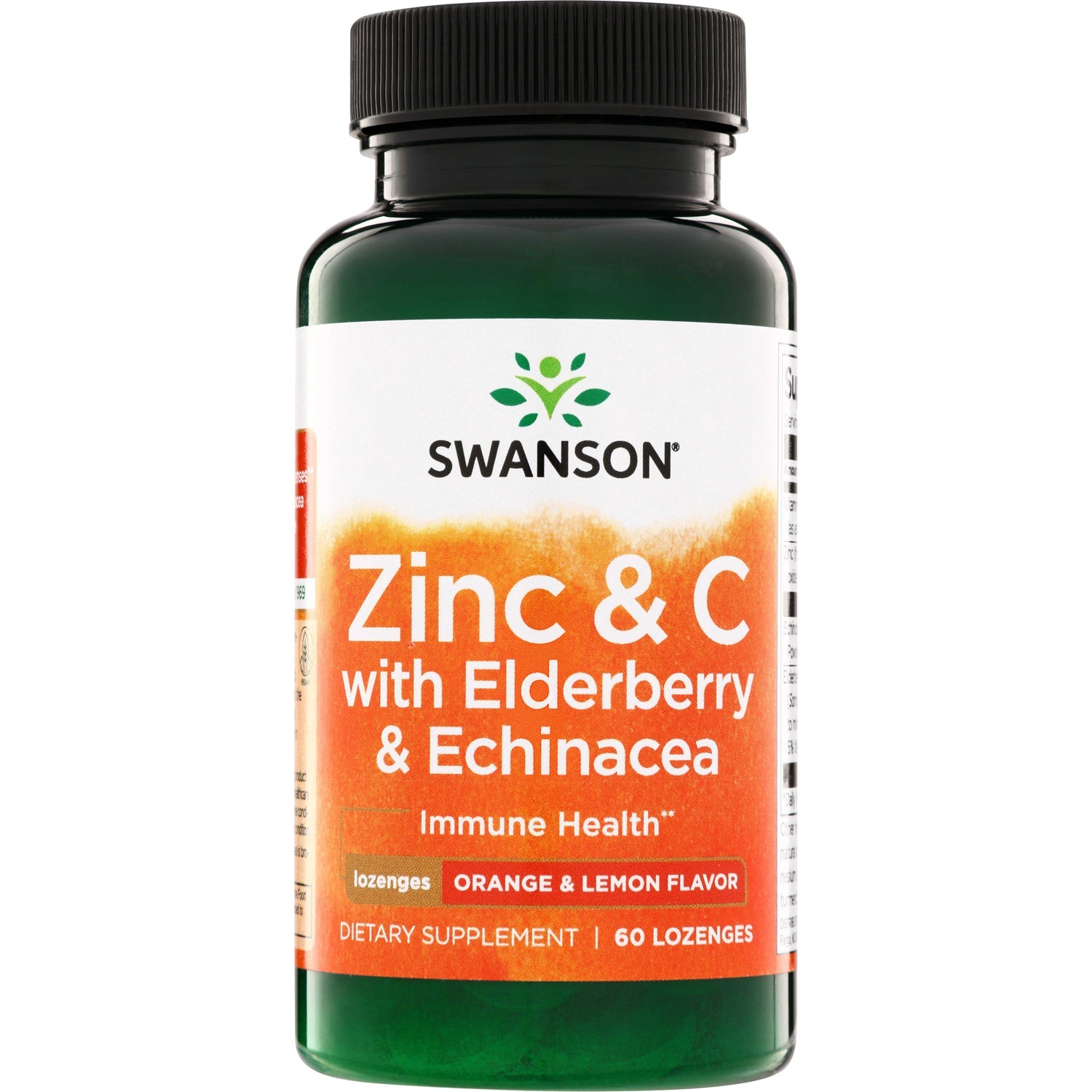 Zinc & C Lozenges w/ Elderberry & Echinacea-Orange & Lemon Flavor