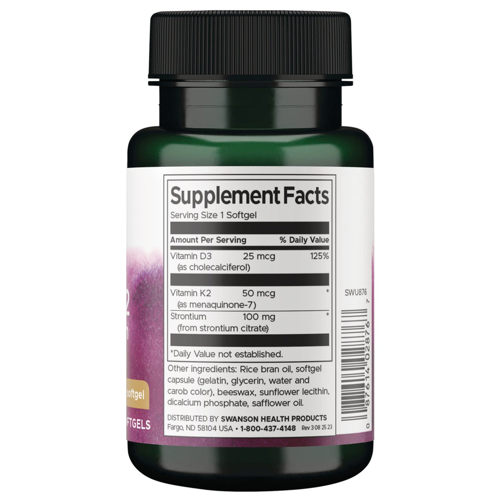 Vitamins D3 and K2 with Strontium