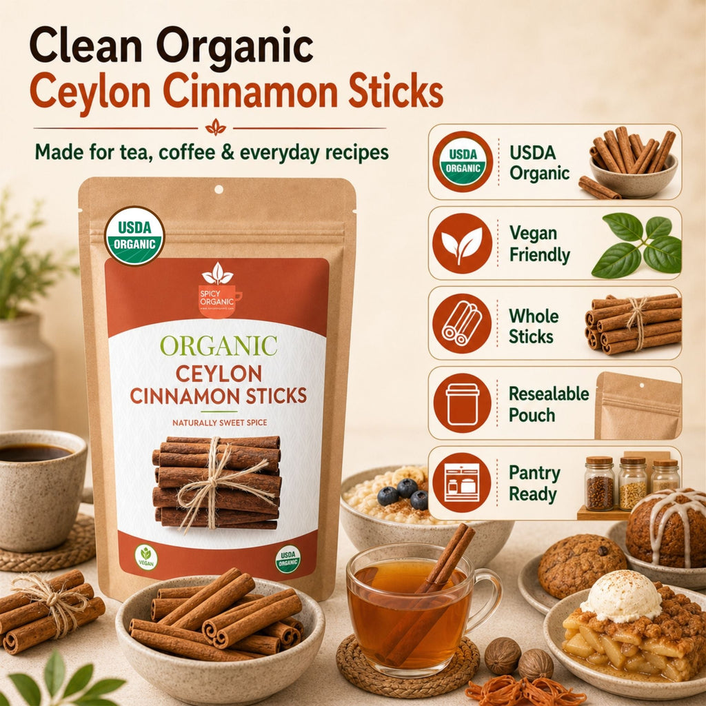 Organic Ceylon Cinnamon Sticks – True Cinnamon Quills