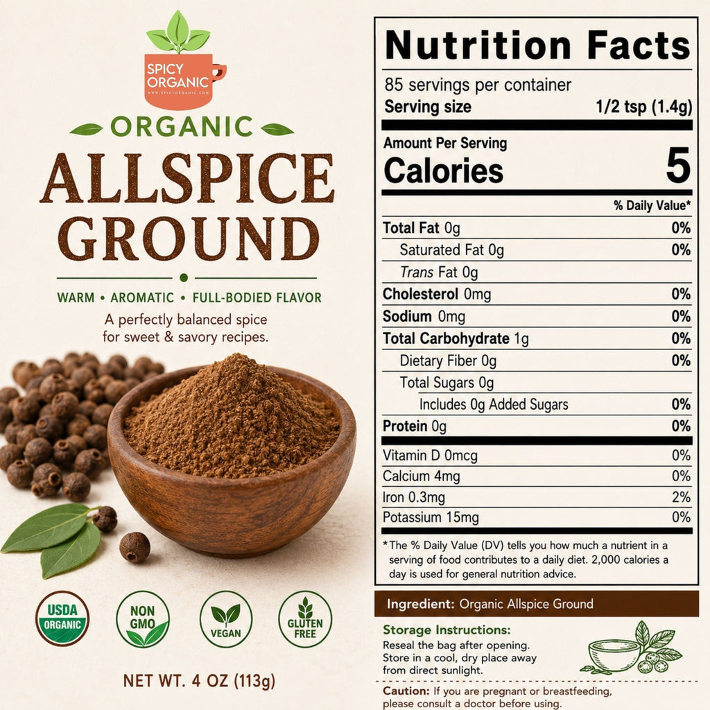 Organic Allspice Powder – For Baking & Marinades