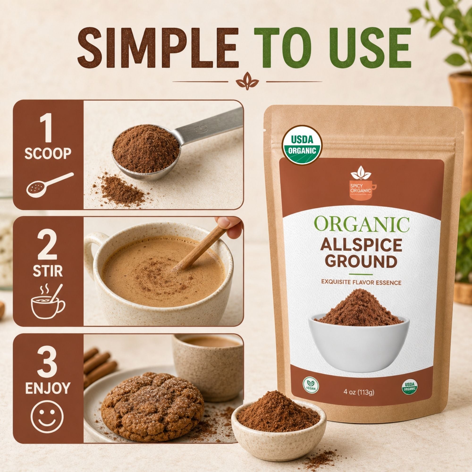 Organic Allspice Powder – For Baking & Marinades