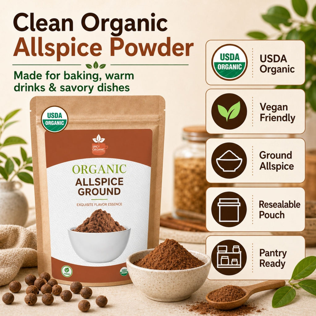 Organic Allspice Powder – For Baking & Marinades