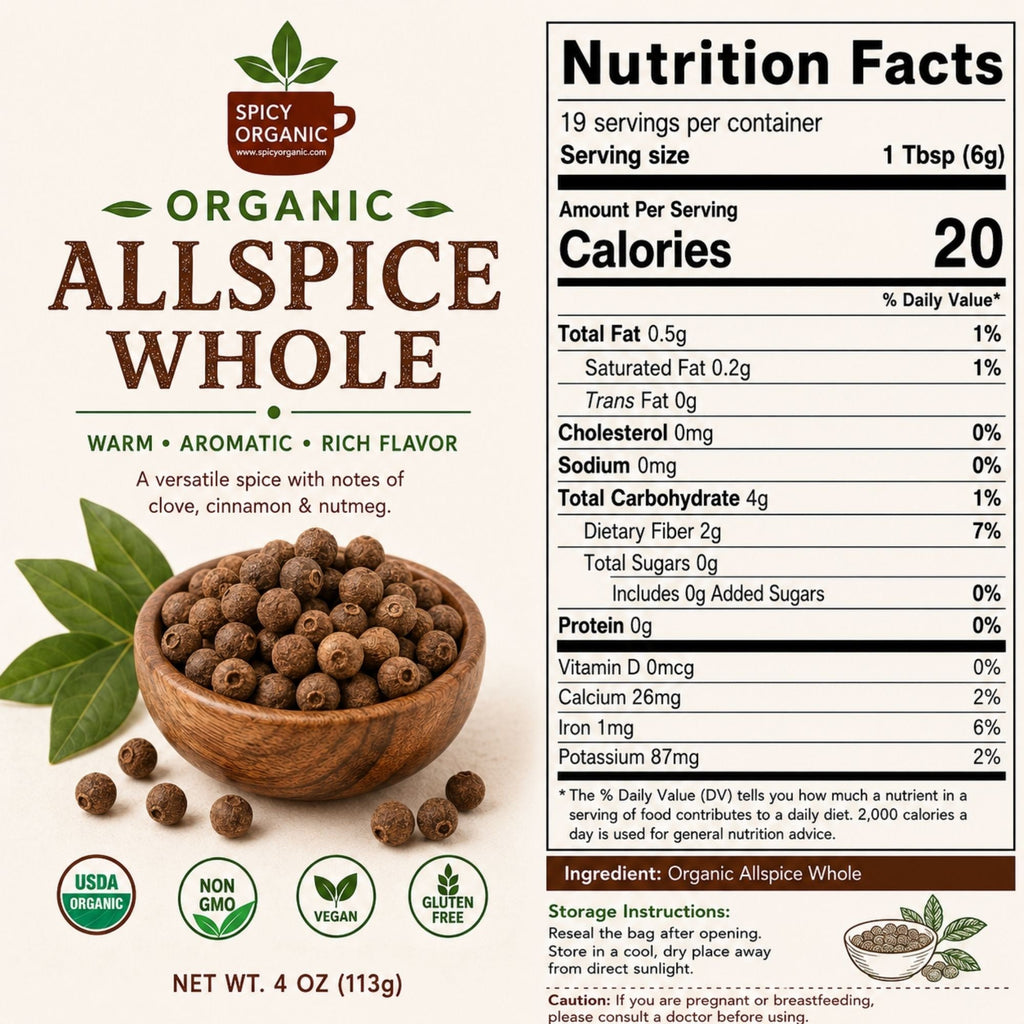 Organic Allspice Berries – For Pickling & Mulled Wine