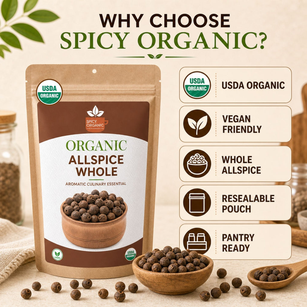 Organic Allspice Berries – For Pickling & Mulled Wine