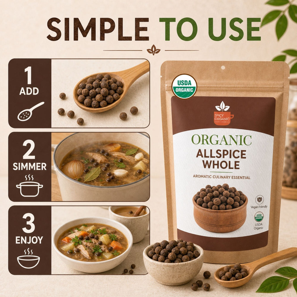 Organic Allspice Berries – For Pickling & Mulled Wine