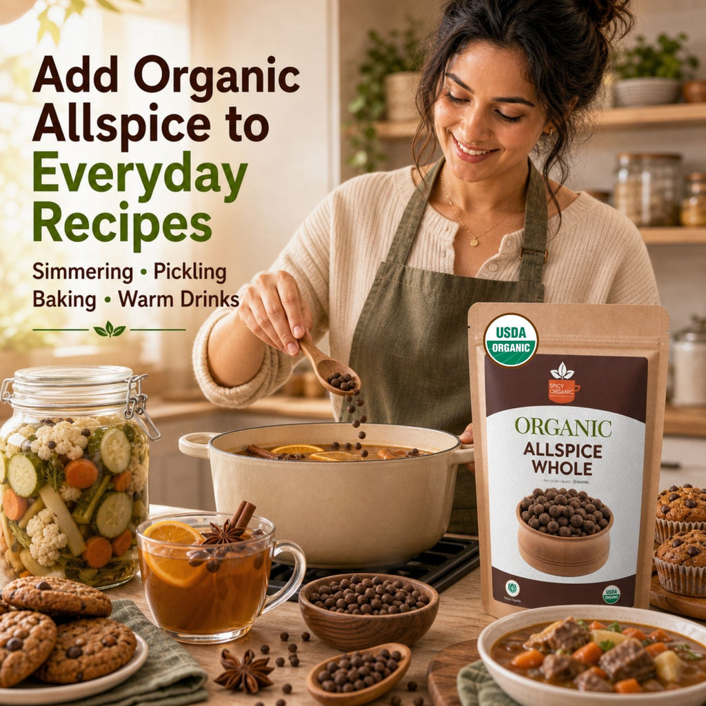 Organic Allspice Berries – For Pickling & Mulled Wine