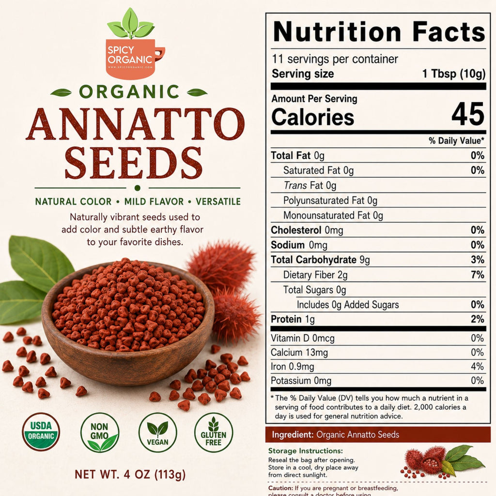 Organic Annatto Seeds – For Achiote Paste & Rice