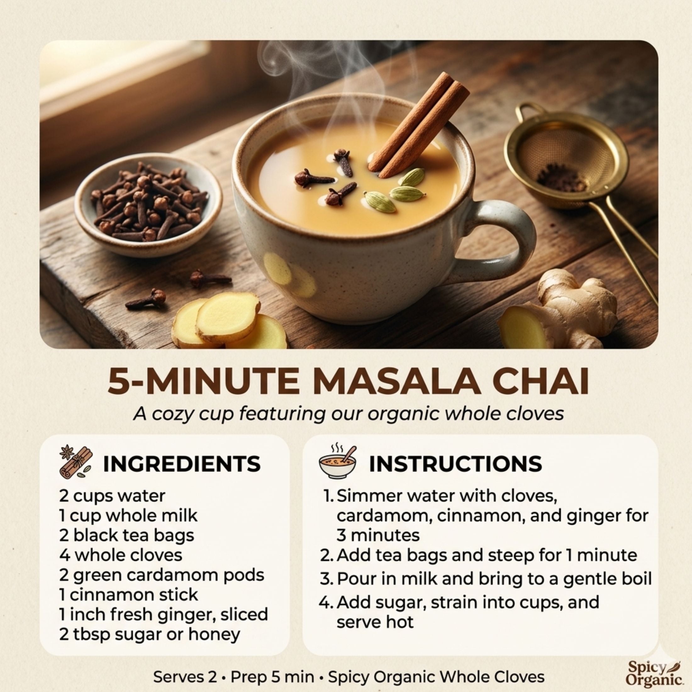 Organic Whole Cloves – For Mulled Wine, Biryani & Spiced Tea