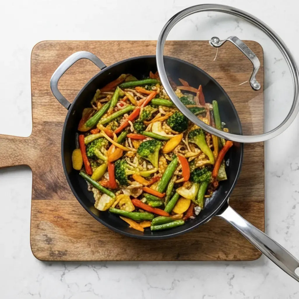 Sauté Pan with Lid, 4-Qt