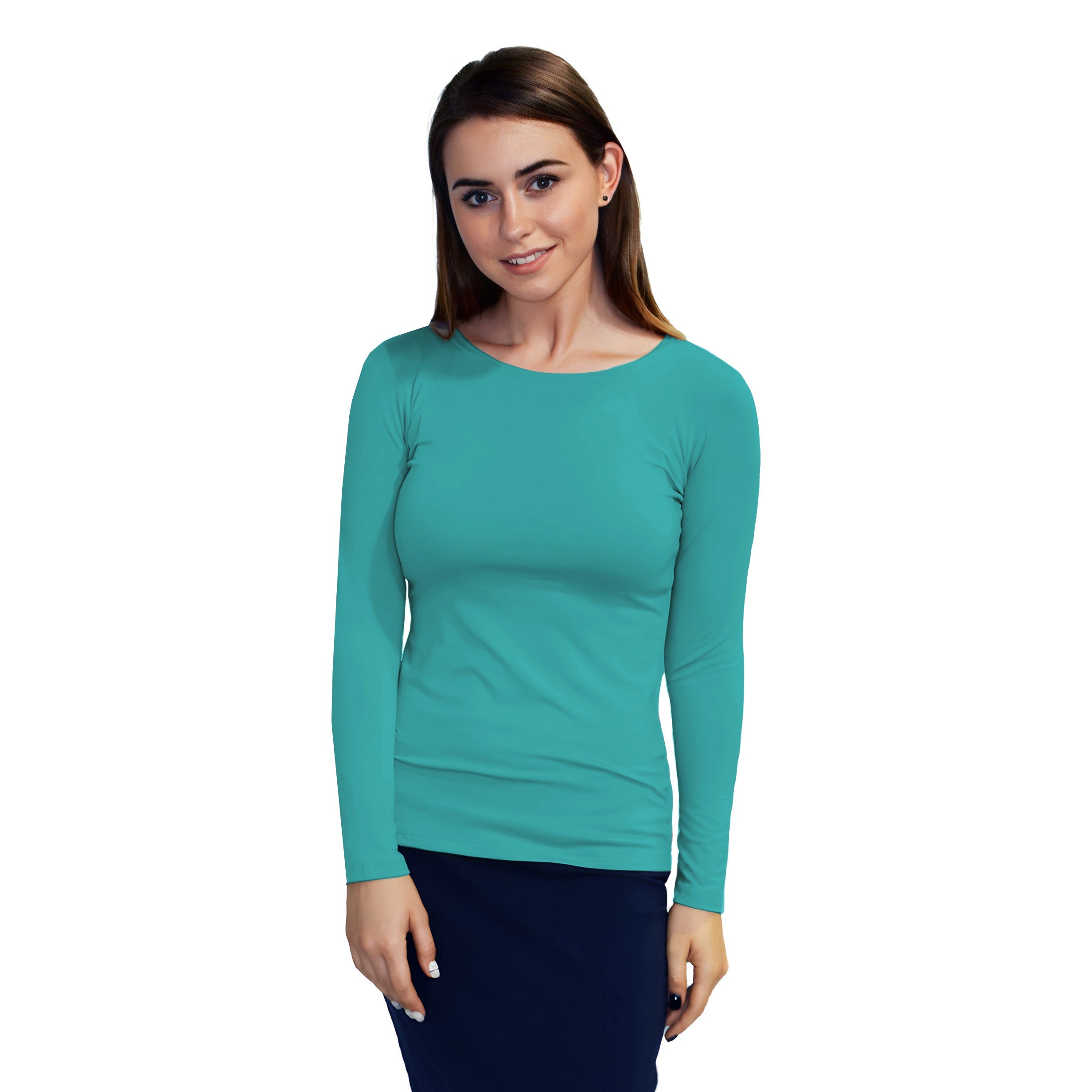 Essential Round-Neck Layering Top - Long Sleeve