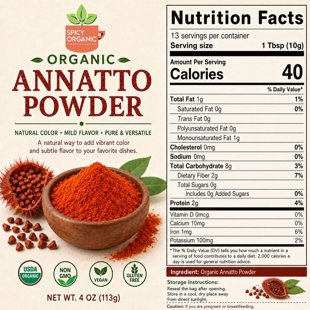 Organic Annatto Powder – Achiote for Latin Cooking