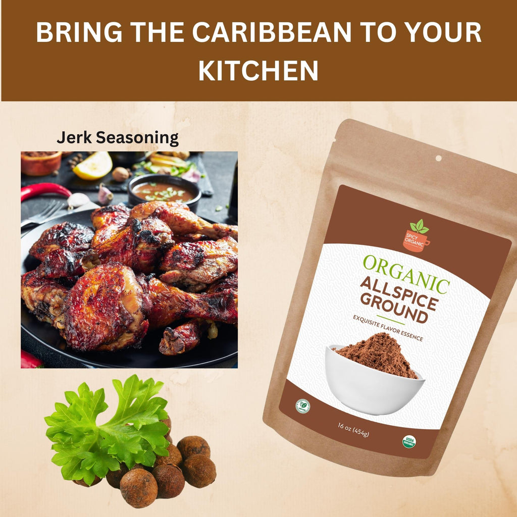 Organic Allspice Powder — USDA Certified | Baking, Marinades & Mulled Beverages