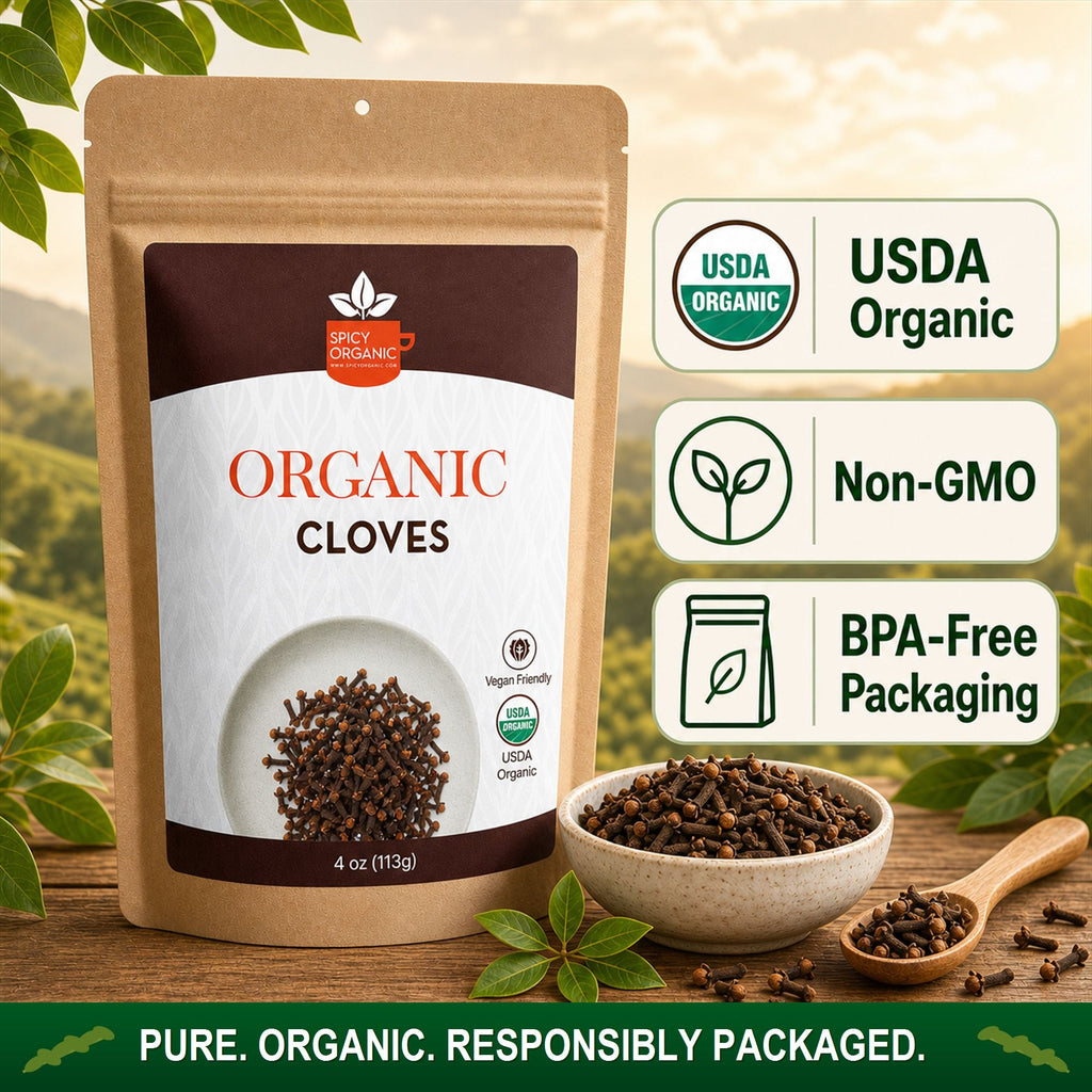Organic Whole Cloves – For Mulled Wine, Biryani & Spiced Tea