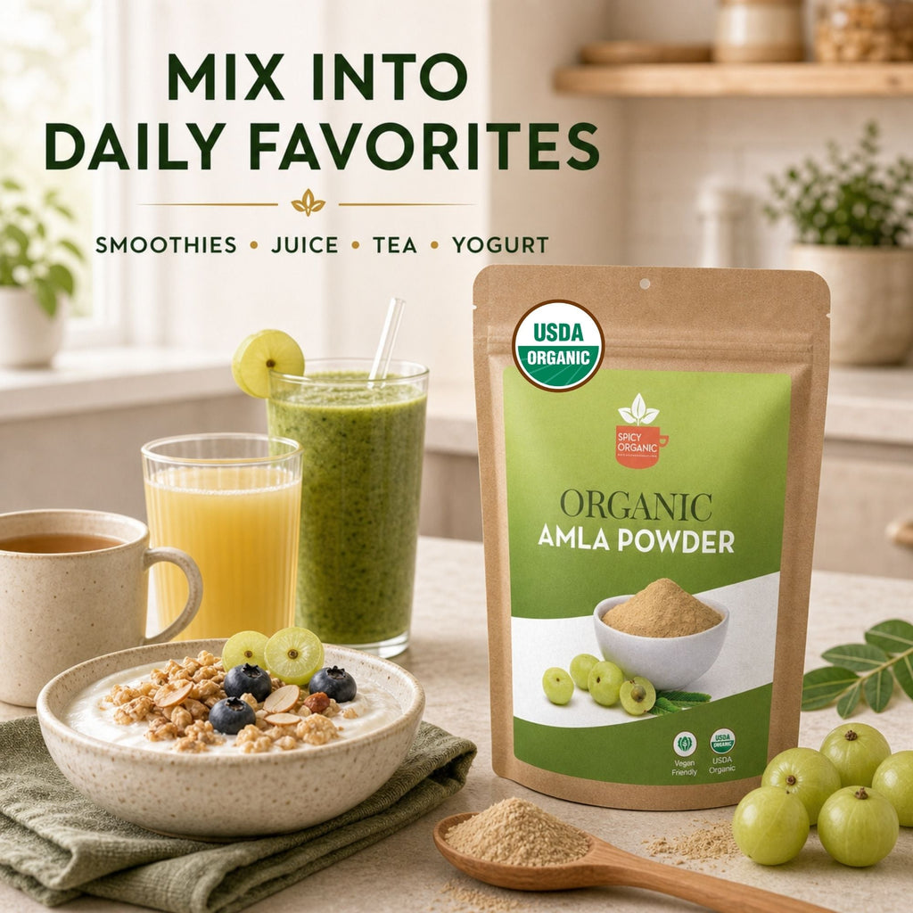 Organic Amla Powder – Sun-Dried Indian Gooseberry