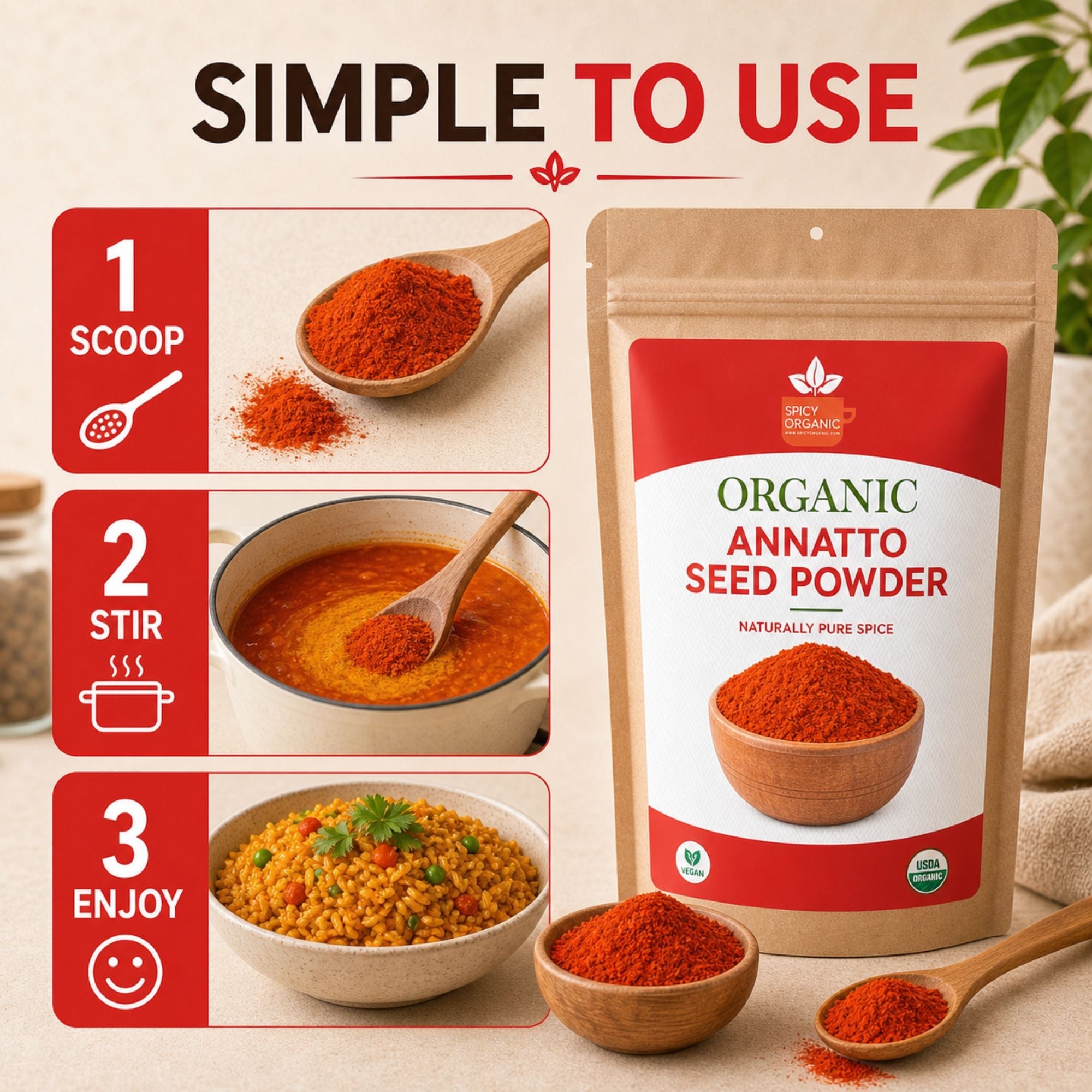 Organic Annatto Powder – Achiote for Latin Cooking
