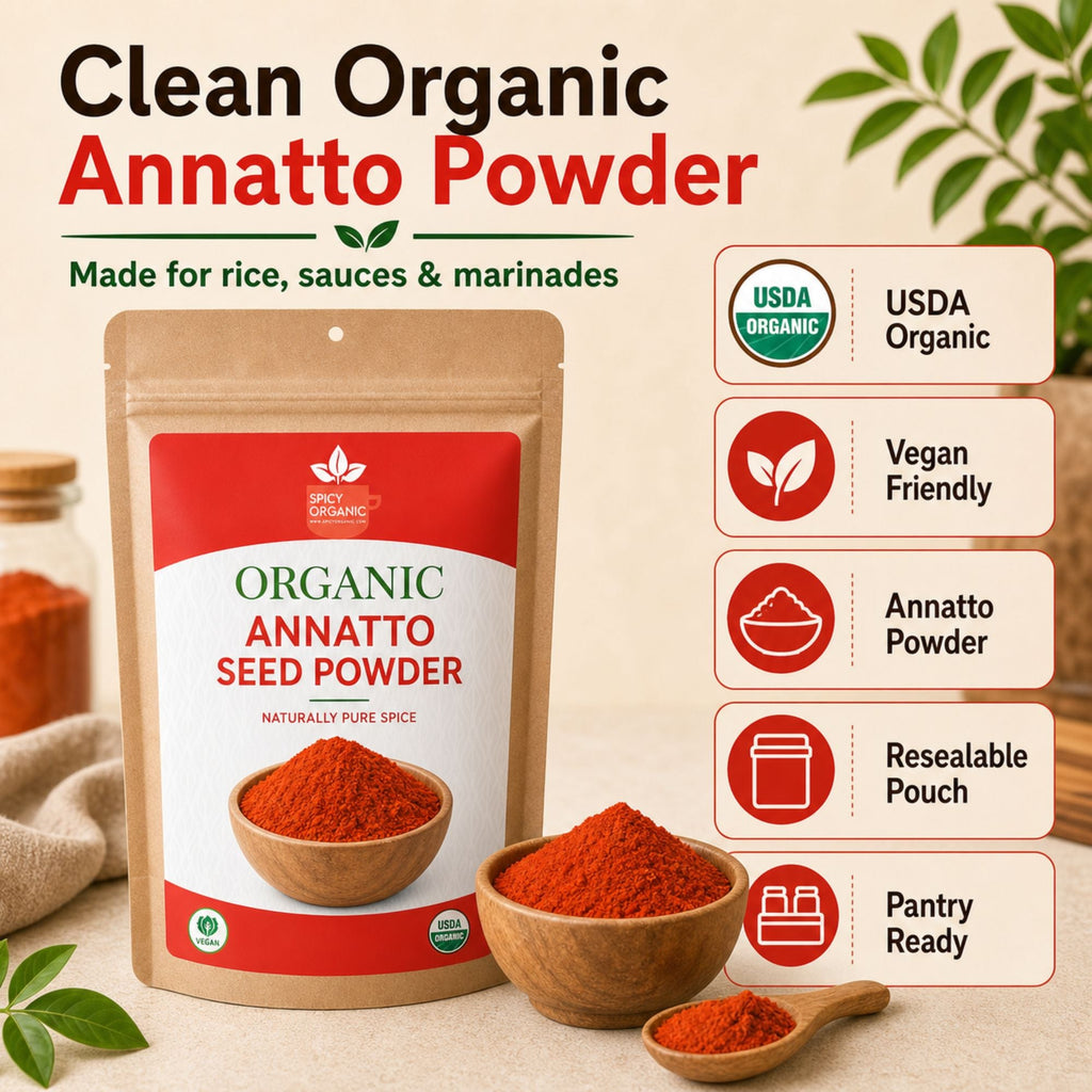 Organic Annatto Powder – Achiote for Latin Cooking