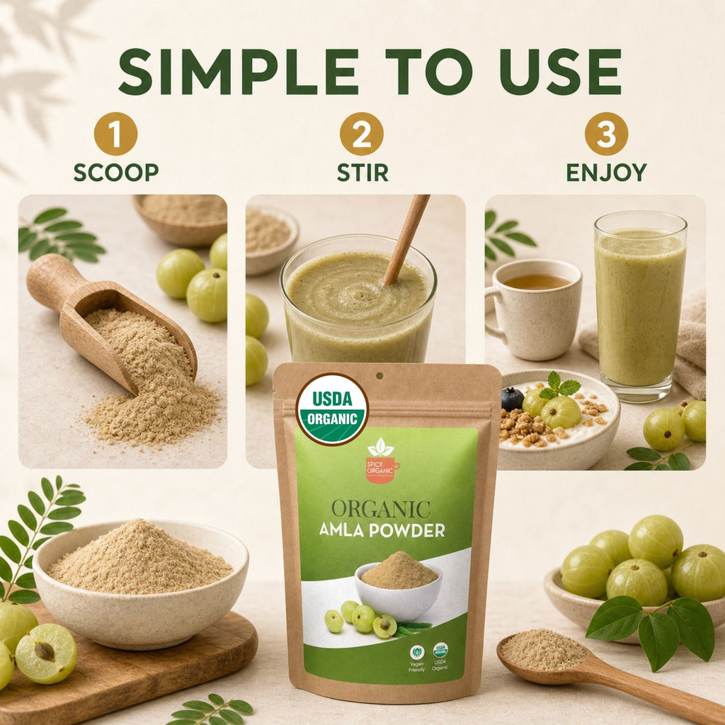 Organic Amla Powder – Sun-Dried Indian Gooseberry
