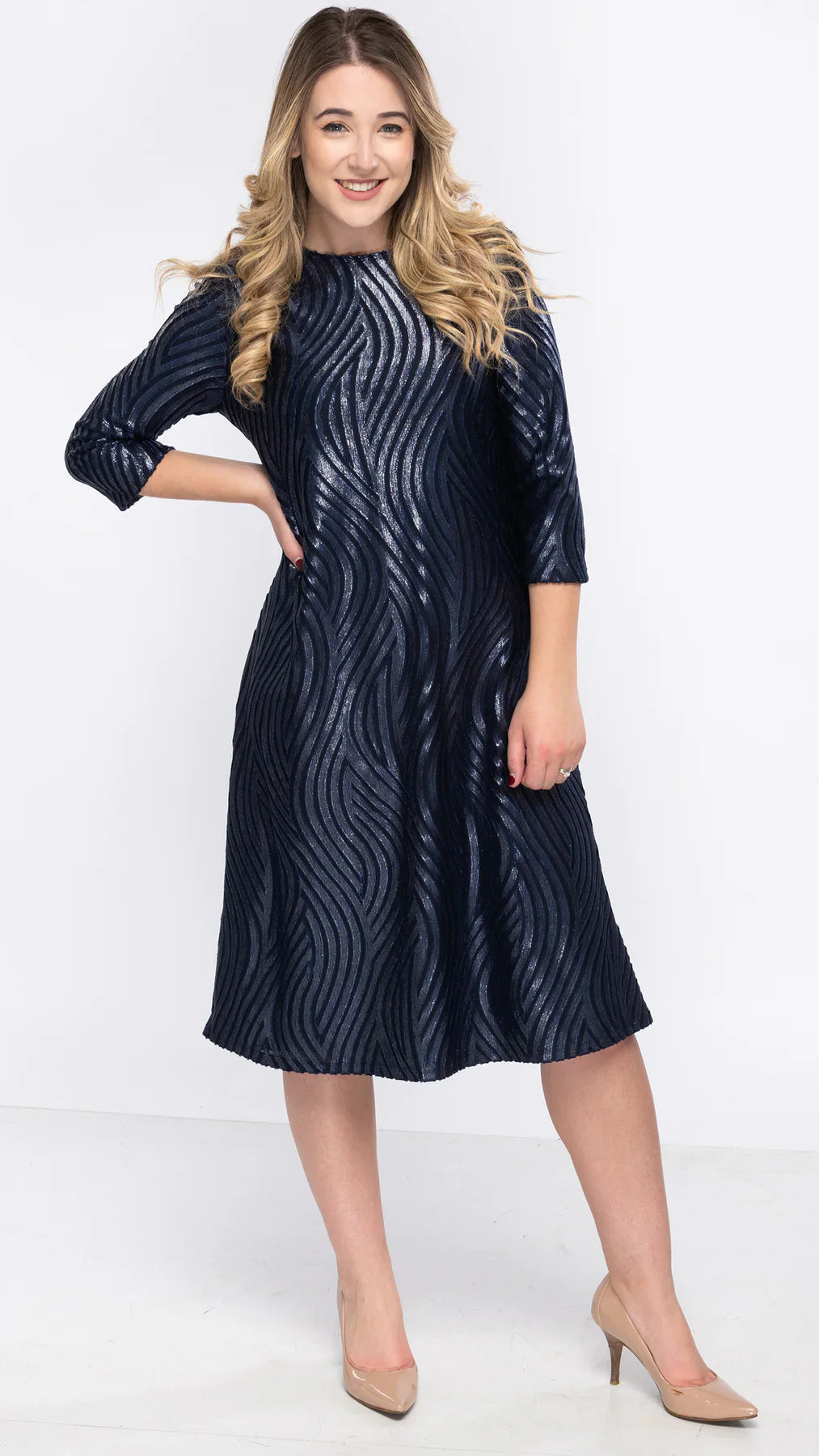 Waves A Line Dress