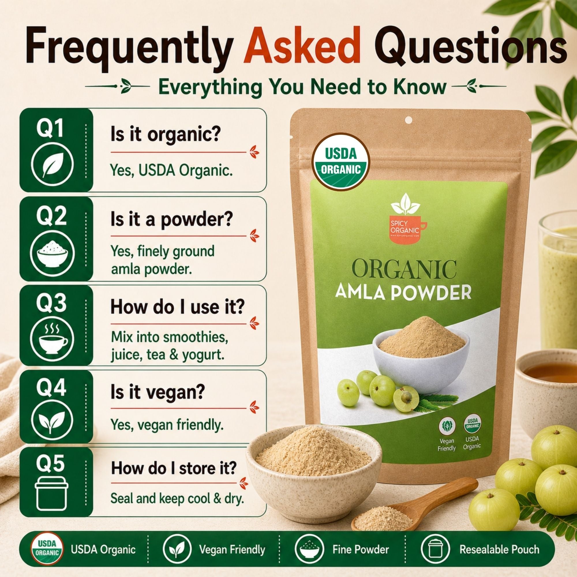 Organic Amla Powder – Sun-Dried Indian Gooseberry