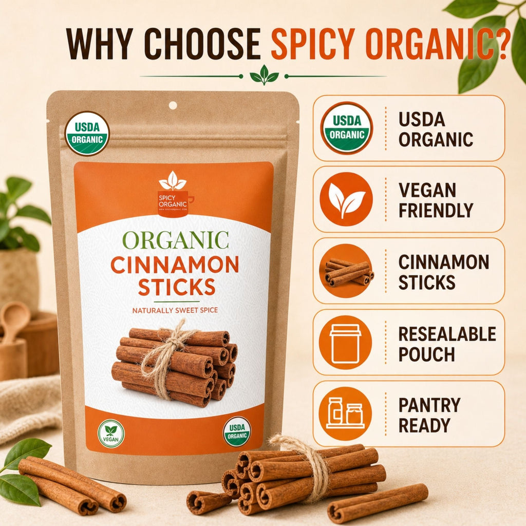 Organic Cassia Cinnamon Sticks – For Chai & Mulled Wine