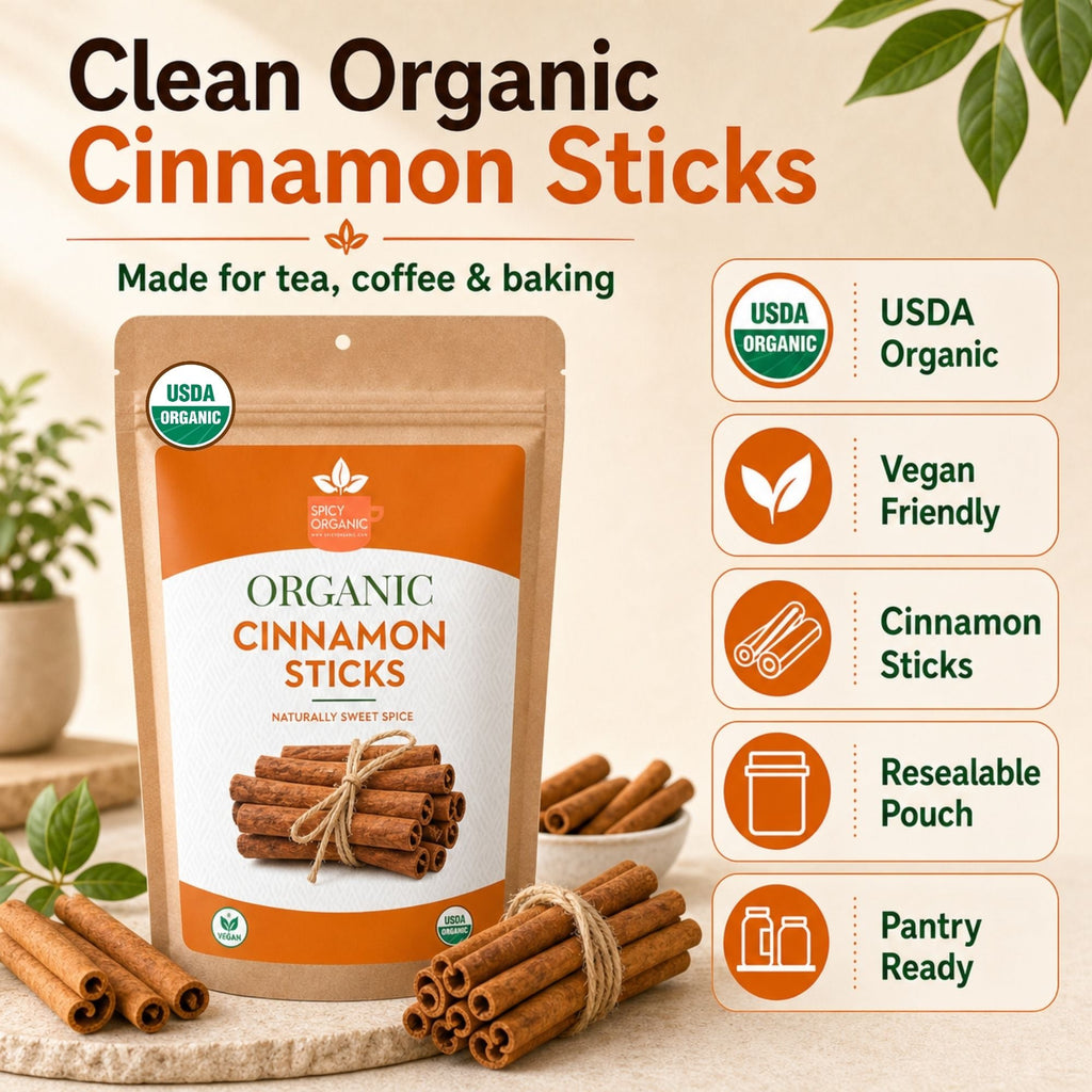 Organic Cassia Cinnamon Sticks – For Chai & Mulled Wine