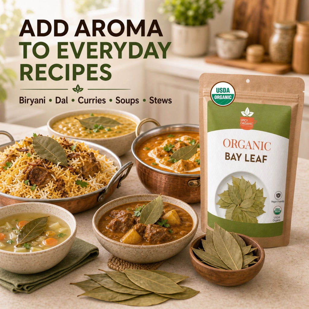 Organic Bay Leaves – Whole, for Soups & Slow Cooking
