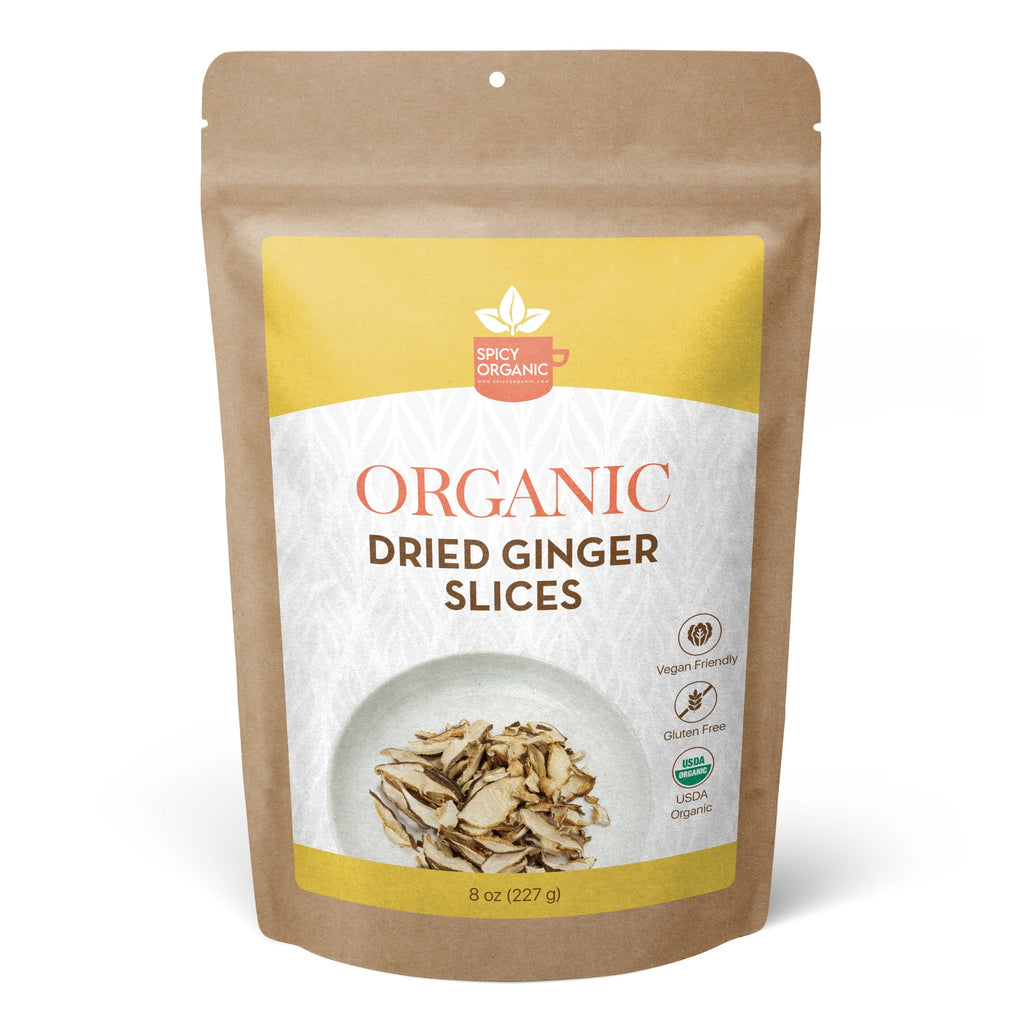 Organic Dried Ginger Slices – For Tea & Cooking