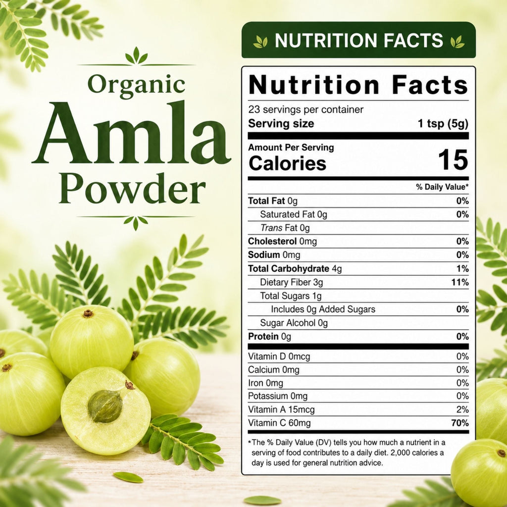 Organic Amla Powder – Sun-Dried Indian Gooseberry