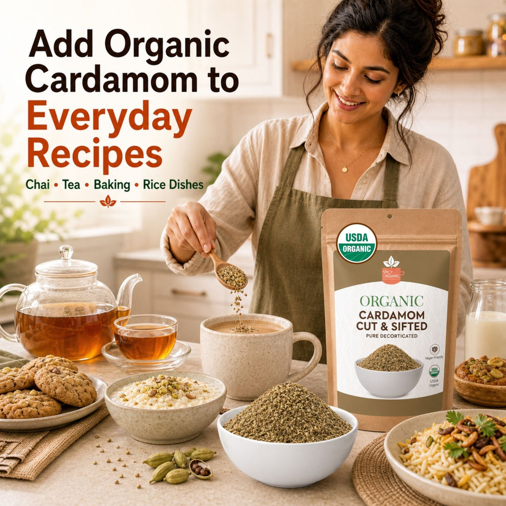Organic Cardamom Cut & Sifted – For Chai & Tea Blends