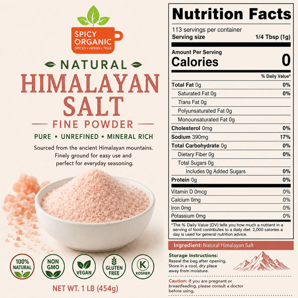 Fine Ground Himalayan Pink Salt – For Cooking & Baking