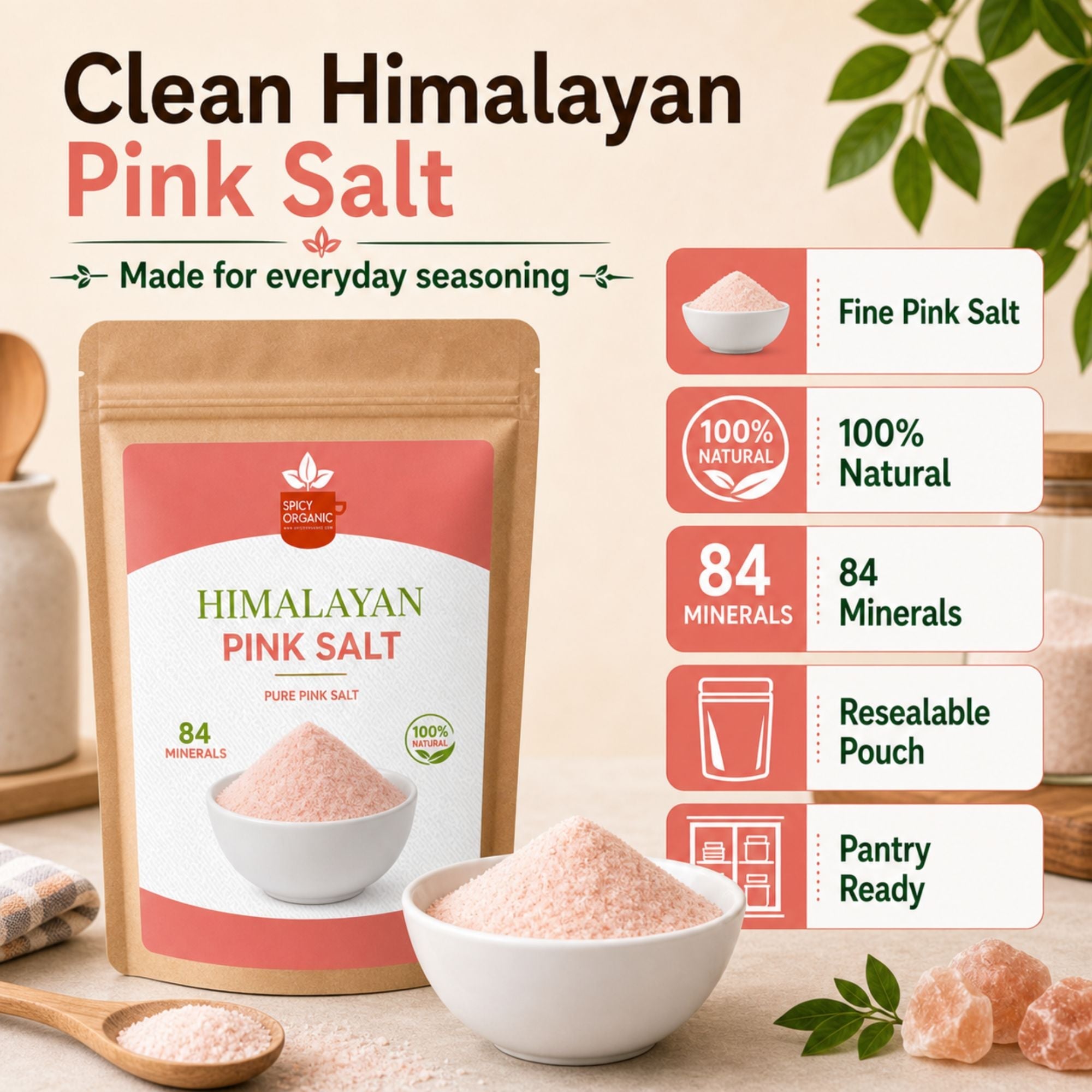 Fine Ground Himalayan Pink Salt – For Cooking & Baking