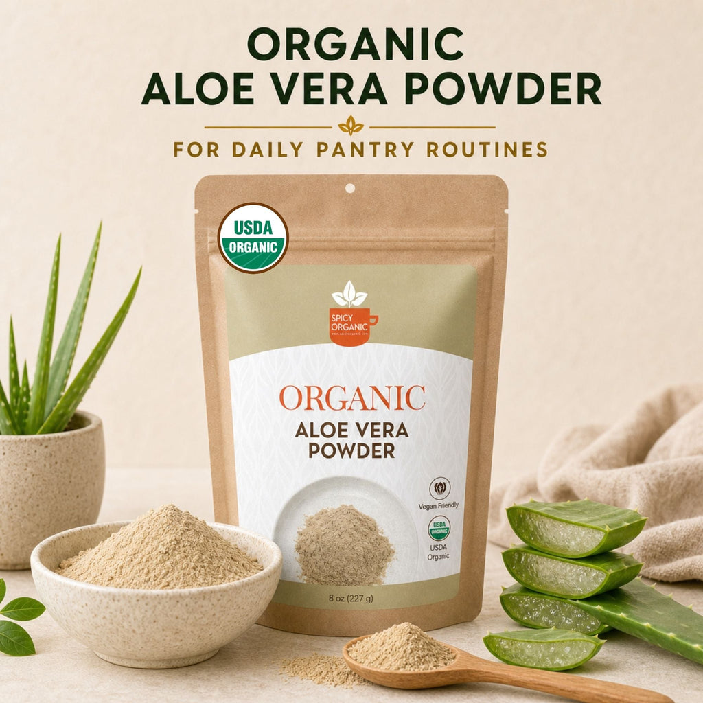 Organic Aloe Vera Powder – For Skin & Hair Care