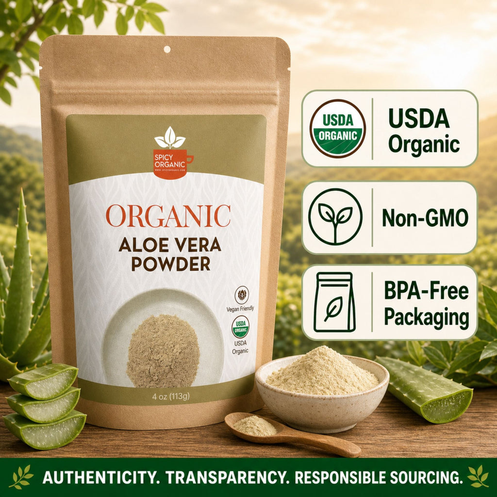 Organic Aloe Vera Powder – For Skin & Hair Care