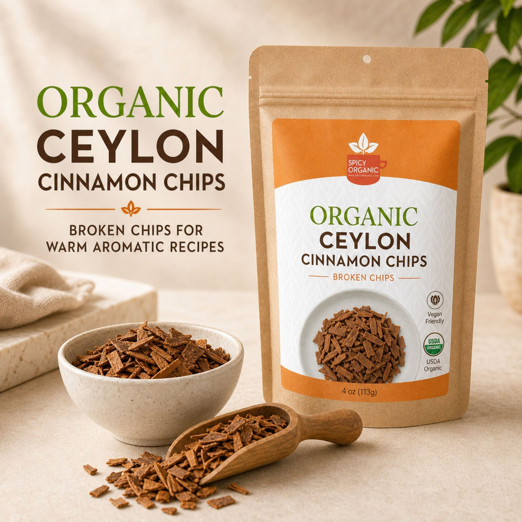 Organic Ceylon Cinnamon Chips – For Tea, Grinding & Mulling