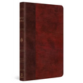 ESV Large Print Thinline Bible (Trutone, Burgundy/Red, Timeless Design)