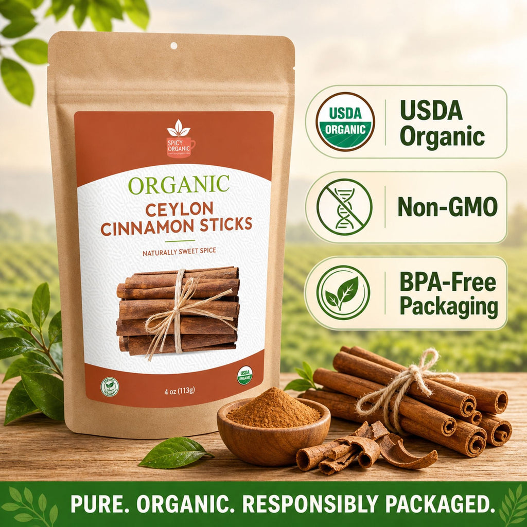 Organic Ceylon Cinnamon Sticks – True Cinnamon Quills