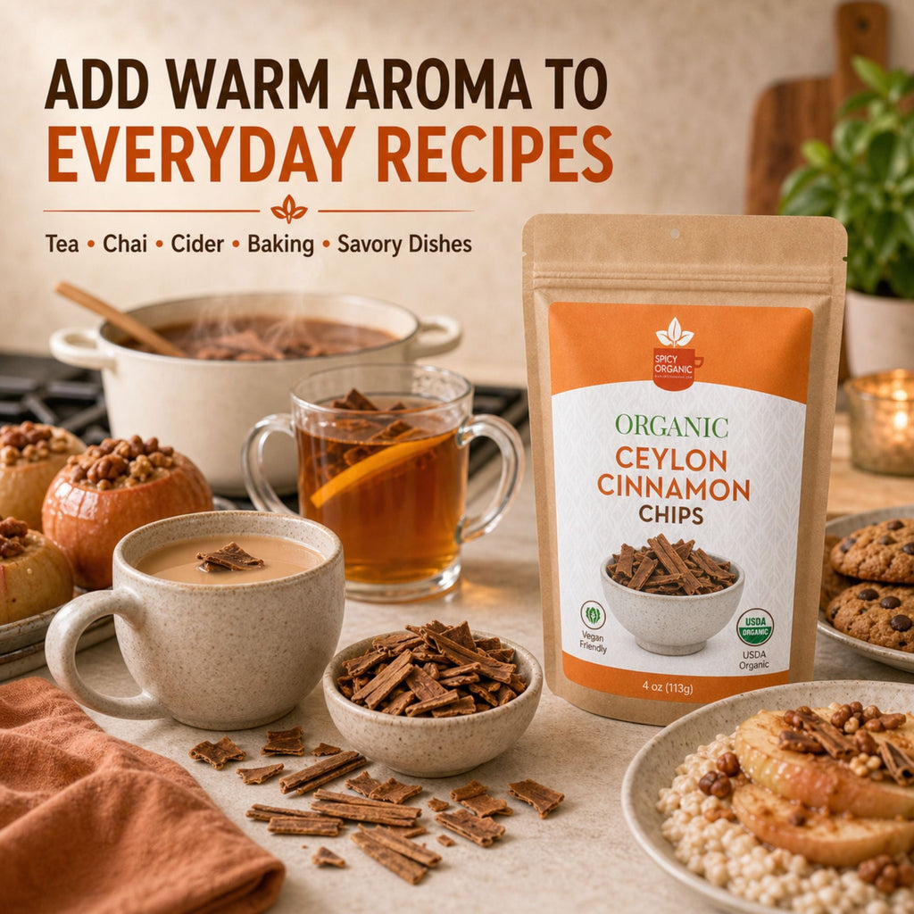 Organic Ceylon Cinnamon Chips – For Tea, Grinding & Mulling